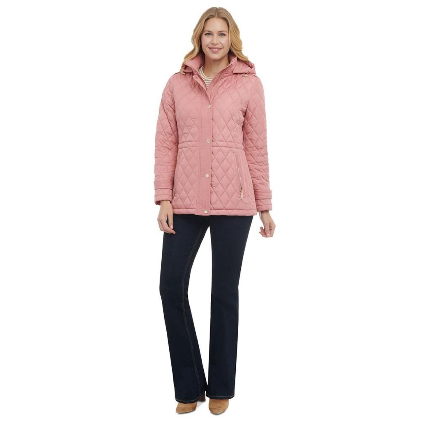 Women's Quilted Hooded Anorak Coat