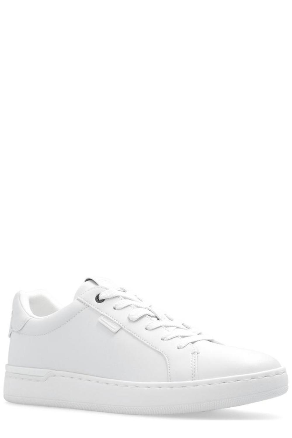 Coach Logo Embossed Low-Top Sneakers