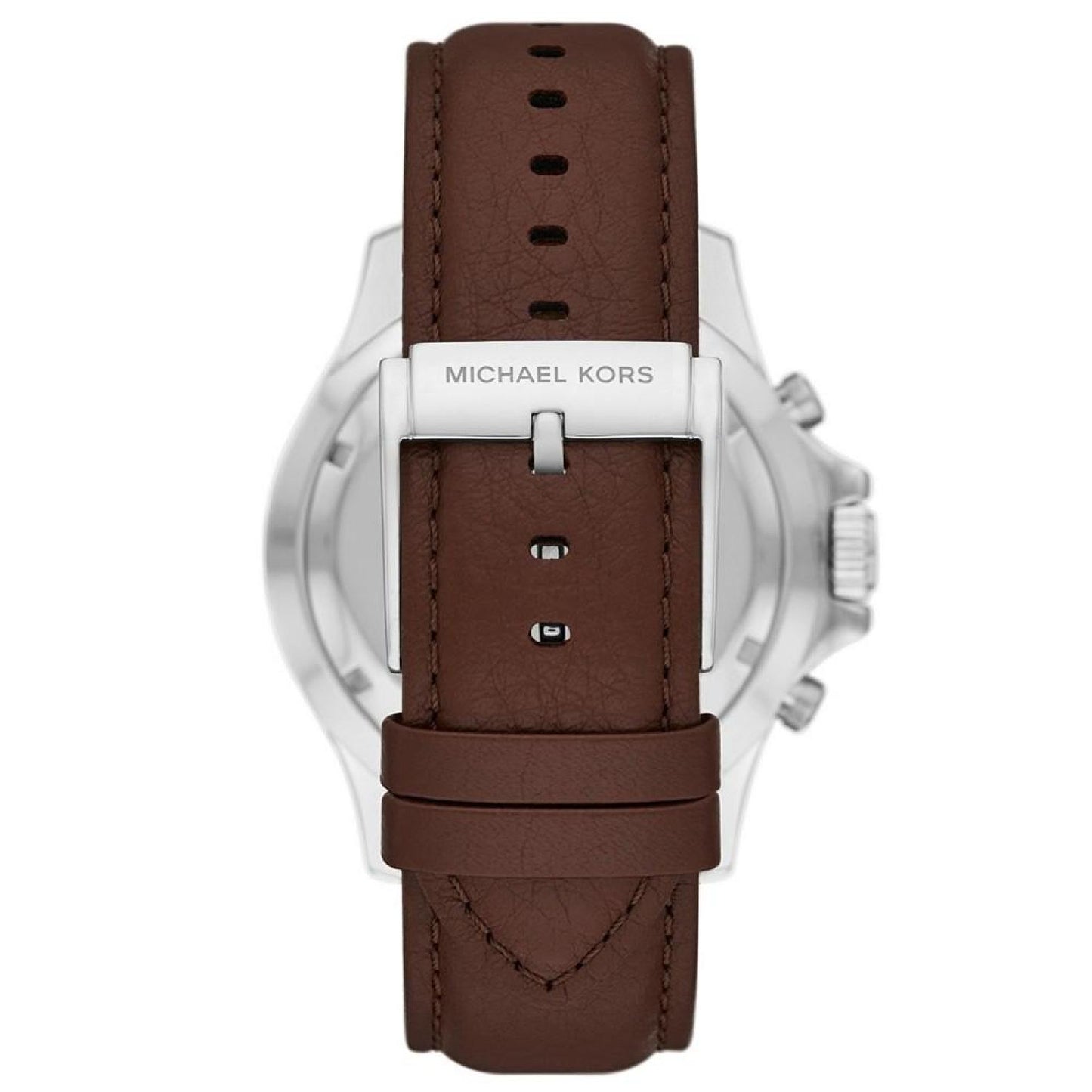 Men's Everest Chronograph Chocolate Leather Strap Watch 45mm