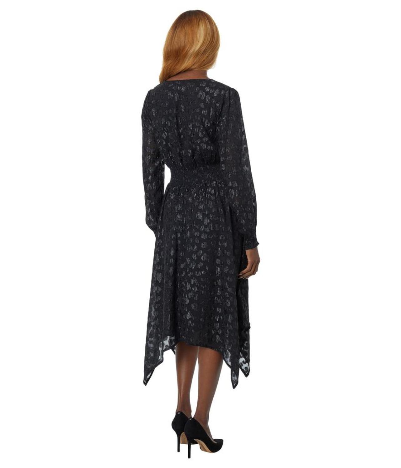 Clip Jacquard Hank Midi Dress