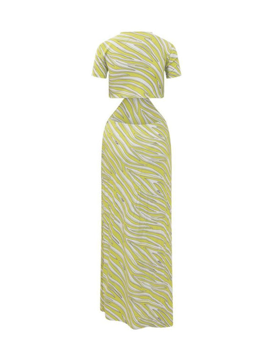 Michael Michael Kors V-Neck Cut-Out Maxi Dress