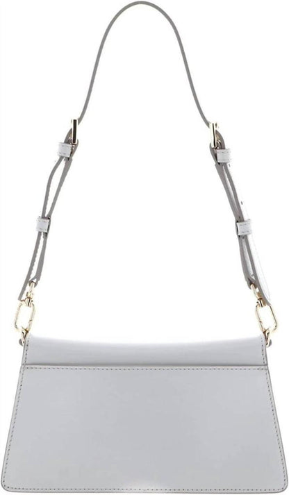 Women's Zoe Leather Shoulder Handbag In Marshmallow