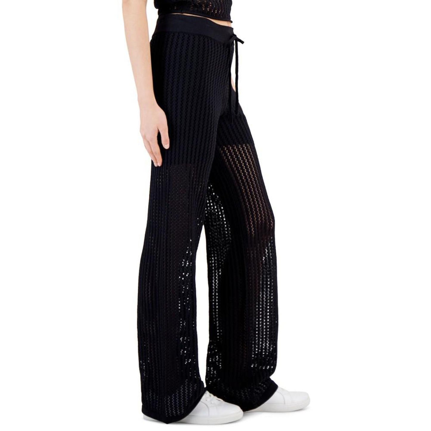 Women's Crochet Straight-Leg Pants