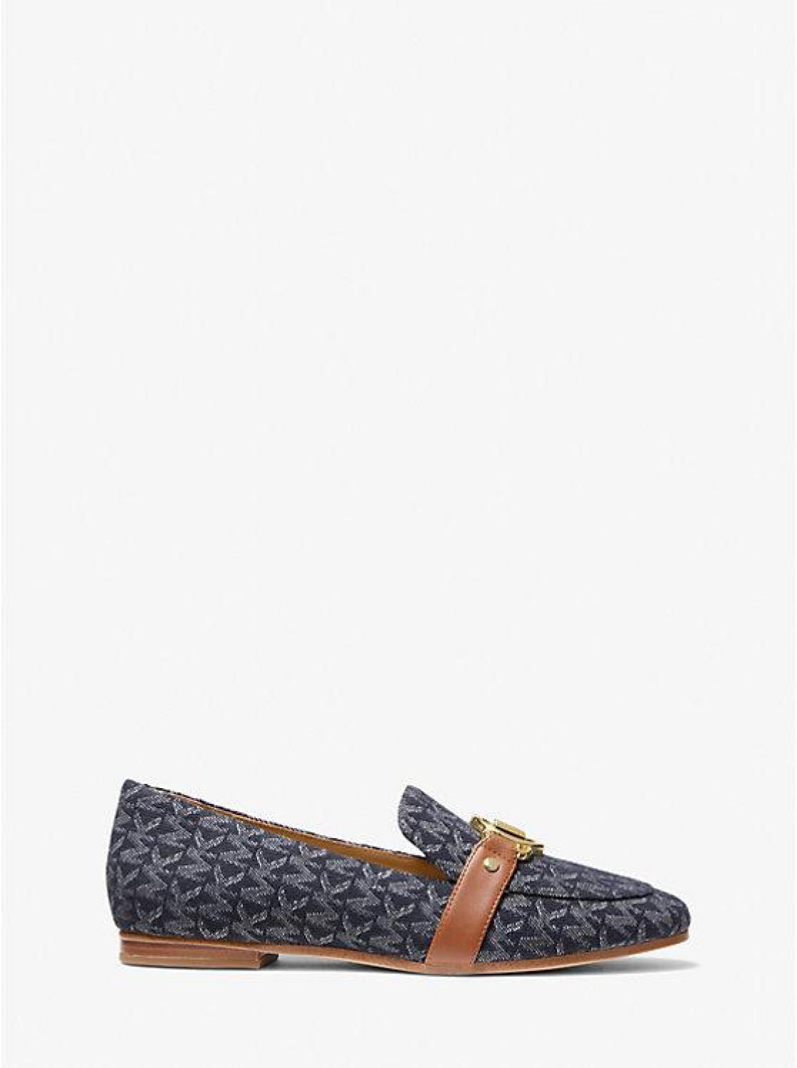 Rory Denim Logo Jacquard Loafer