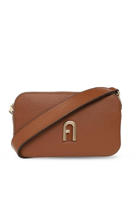 Furla Logo-Plaque Zipped Mini Crossbody Bag