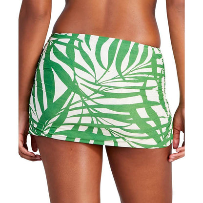 Women's Printed Side-Shirred Swim Skirt