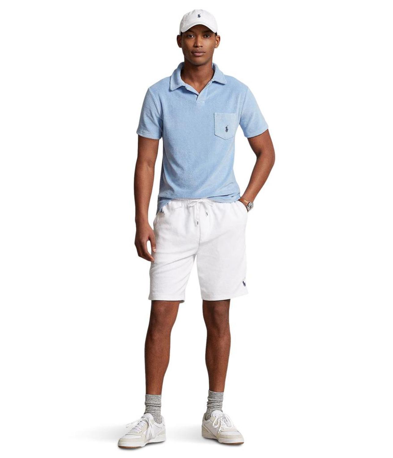 Cotton-Blend Terry Polo Shirt