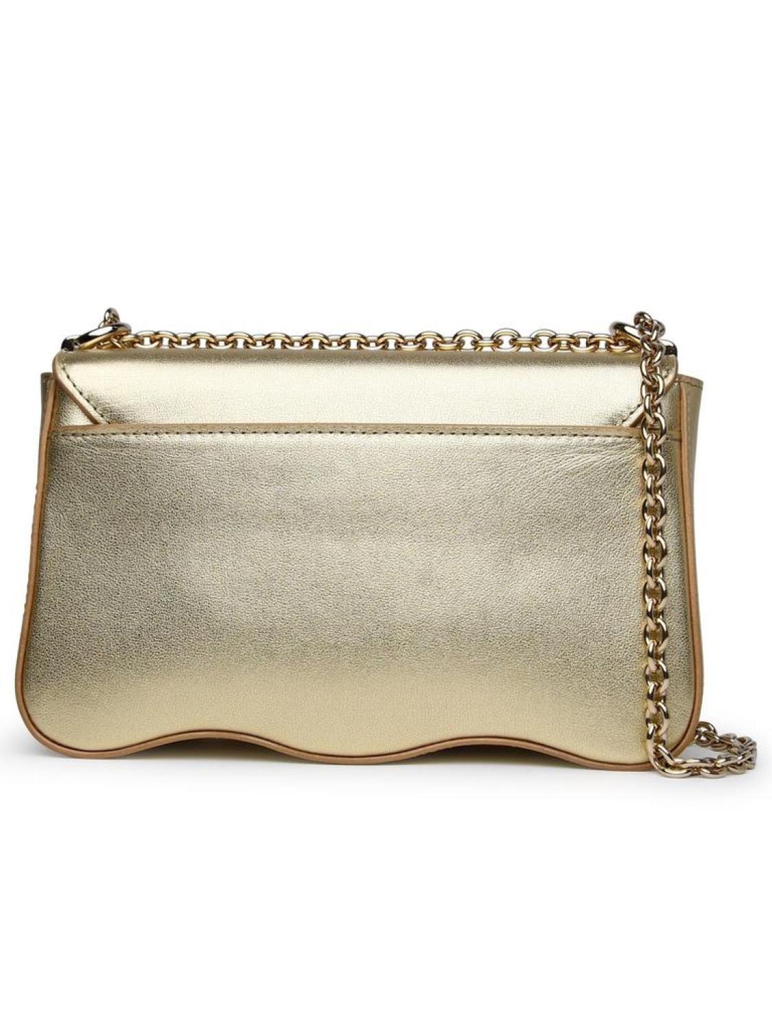 Furla Logo Embellished Foldover Top Shoulder Bag