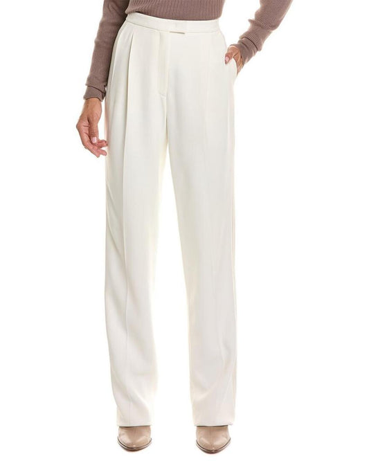 Michael Kors Collection Pleated Straight Leg Stripe Trouser