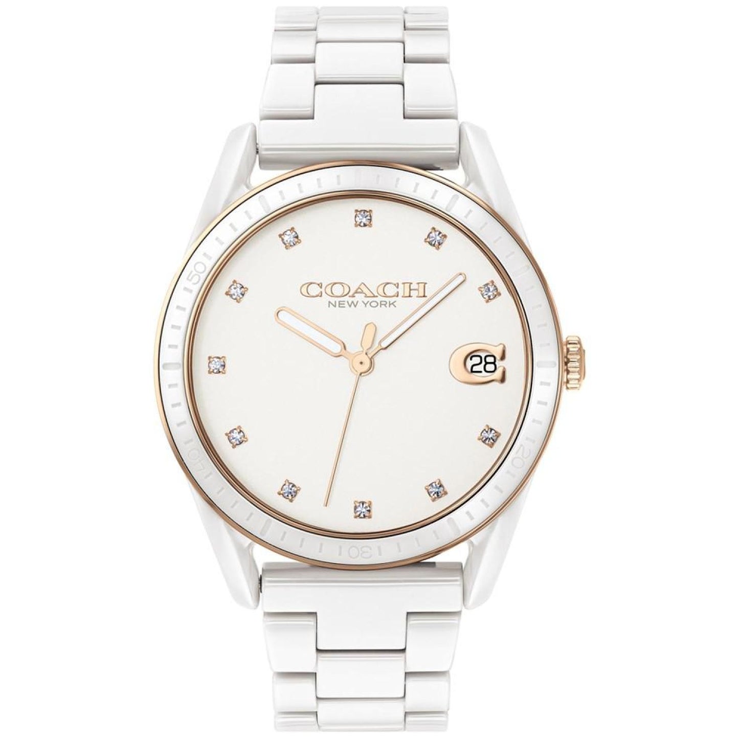 Women's Preston White Ceramic Bracelet Watch 36mm