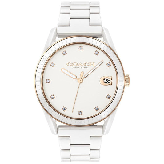 Women's Preston White Ceramic Bracelet Watch 36mm