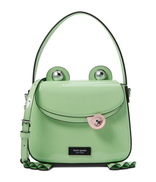 Lily Patent Leather 3D Frog Hobo