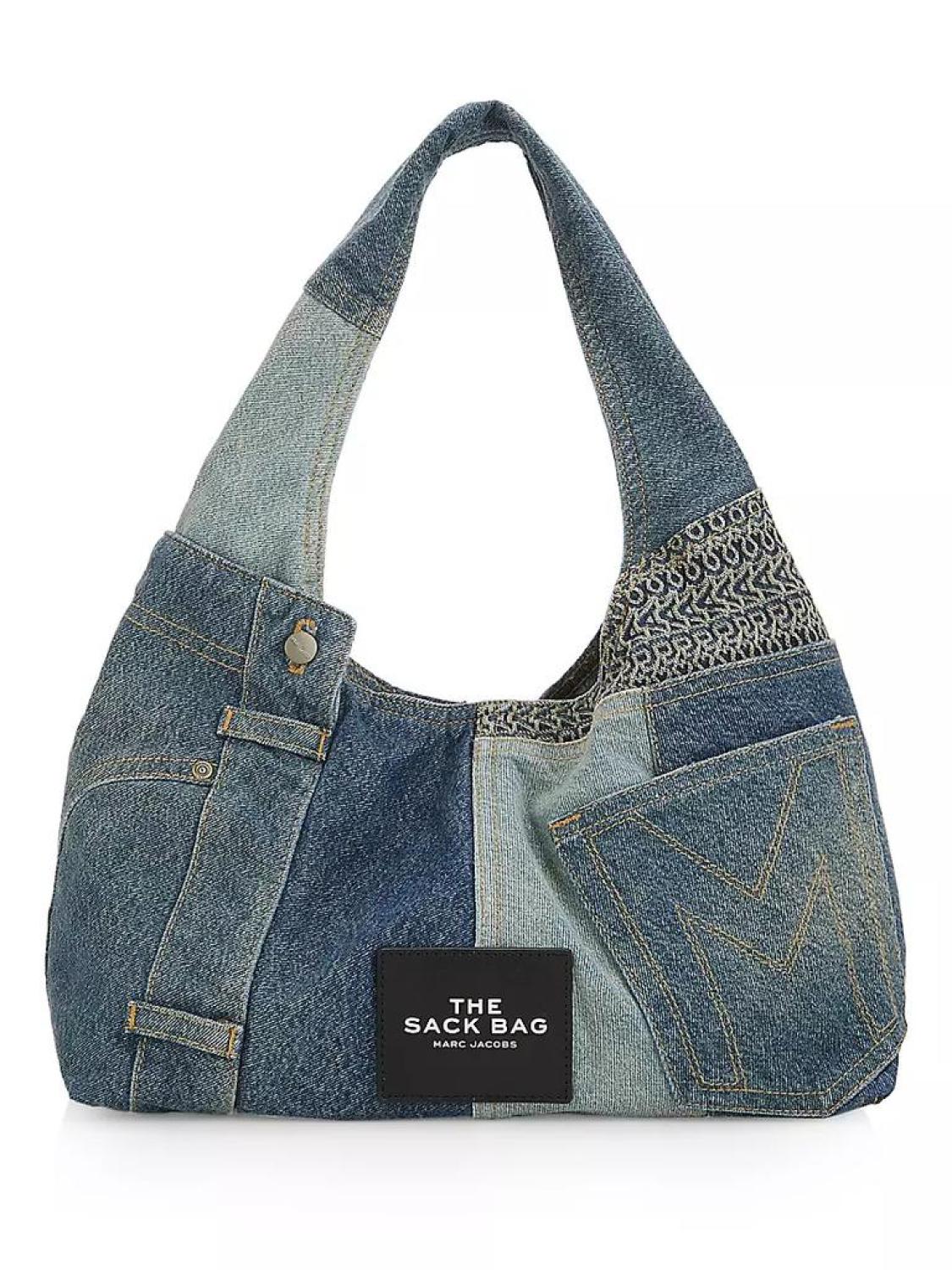 The Deconstructed Denim Sack Bag