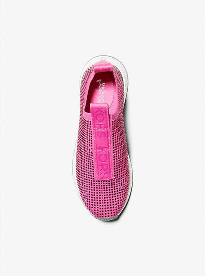 Bodie Embellished Stretch Knit Slip-On Trainer