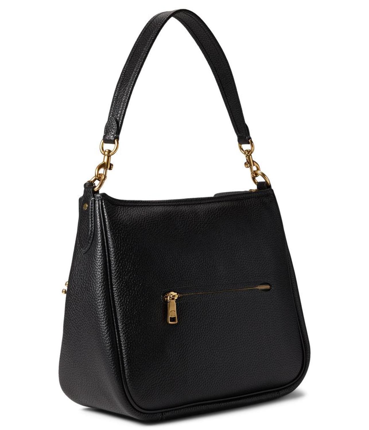 Soft Pebble Leather Cary Shoulder Bag