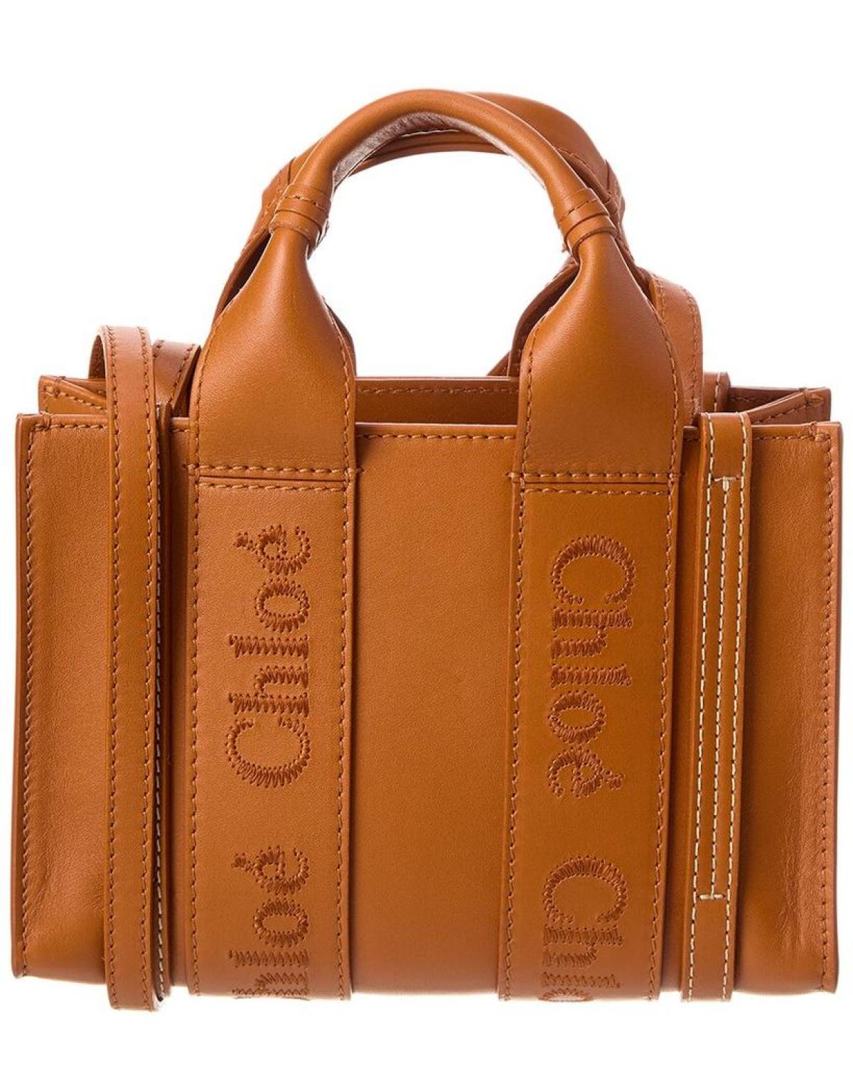 Chloé Woody Mini Leather Tote