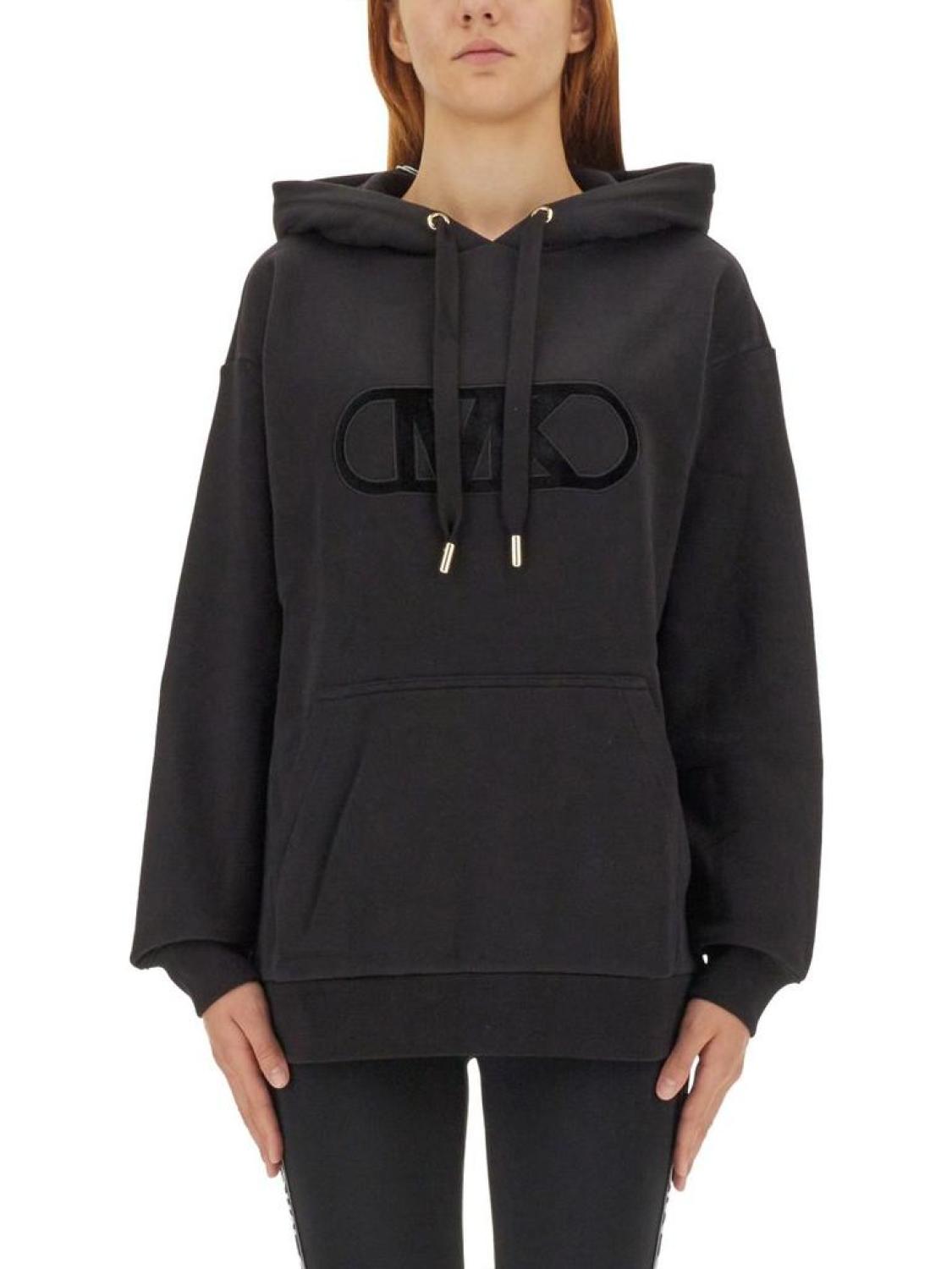 Michael Michael Kors Logo Detailed Drawstring Hoodie