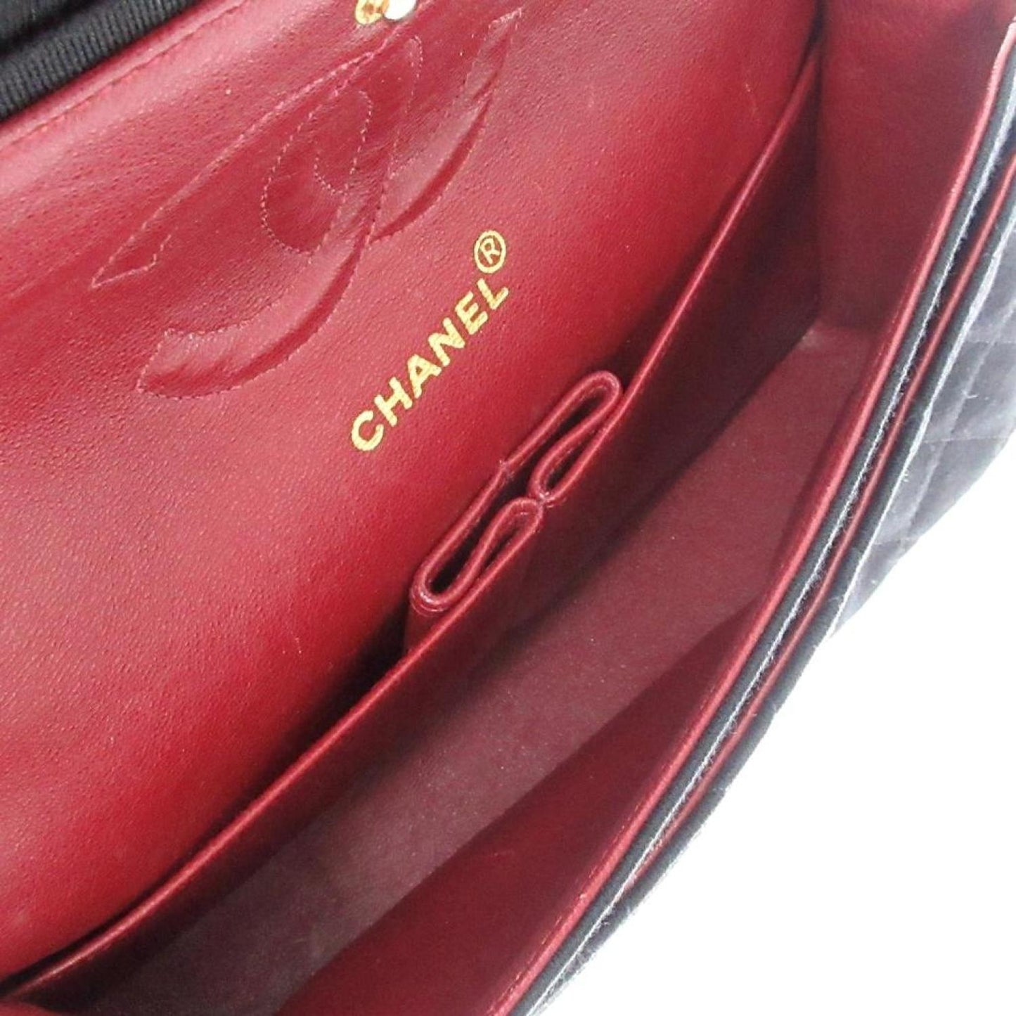 Chanel Double Flap  Cotton Shoulder Bag (Pre-Owned)