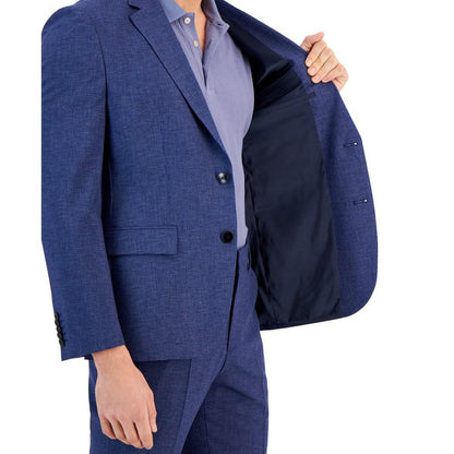 Men's Modern-Fit Micro-Grid Superflex Suit Jacket