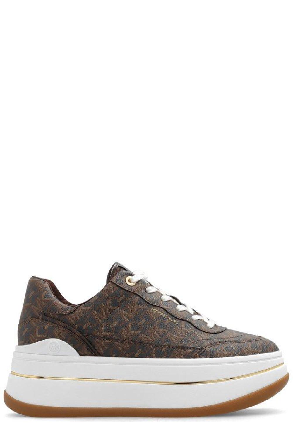 Michael Michael Kors Hayes Allover Logo Platform Sneakers