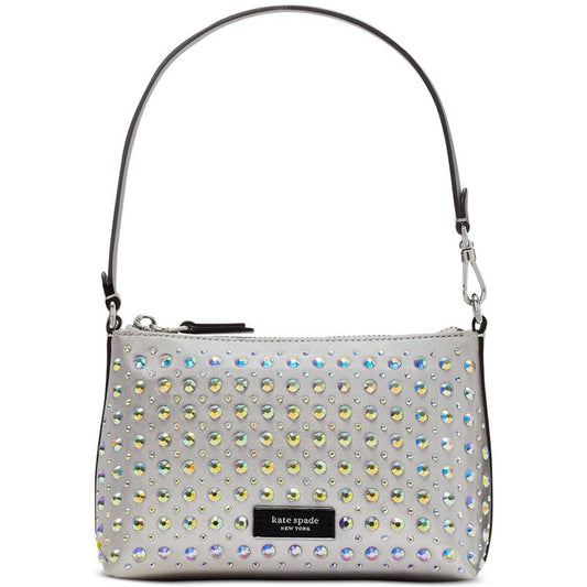 Lulu Crystal Embellished Mini East West Pochette