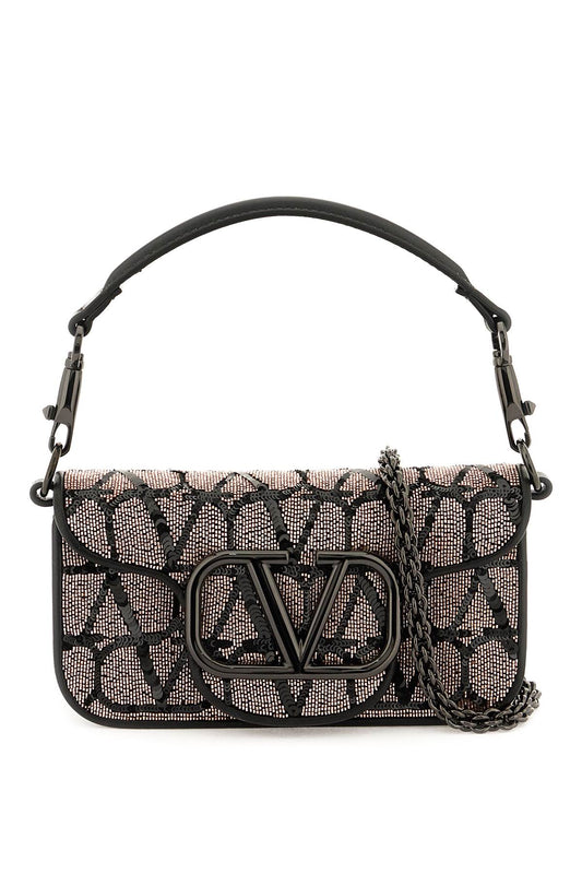 Valentino garavani 'locò' small shoulder bag with toile iconographe embroidery