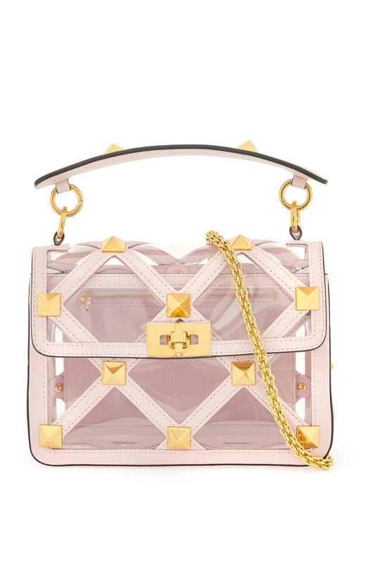 Valentino garavani roman stud handbag with additional chain