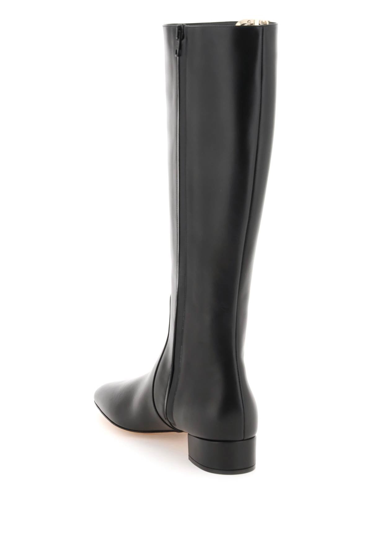 Valentino garavani vlogo type leather boots