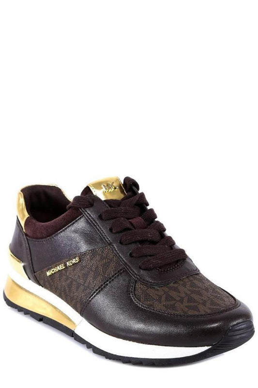 Michael Michael Kors Monogram Patterned Lace-Up Sneakers