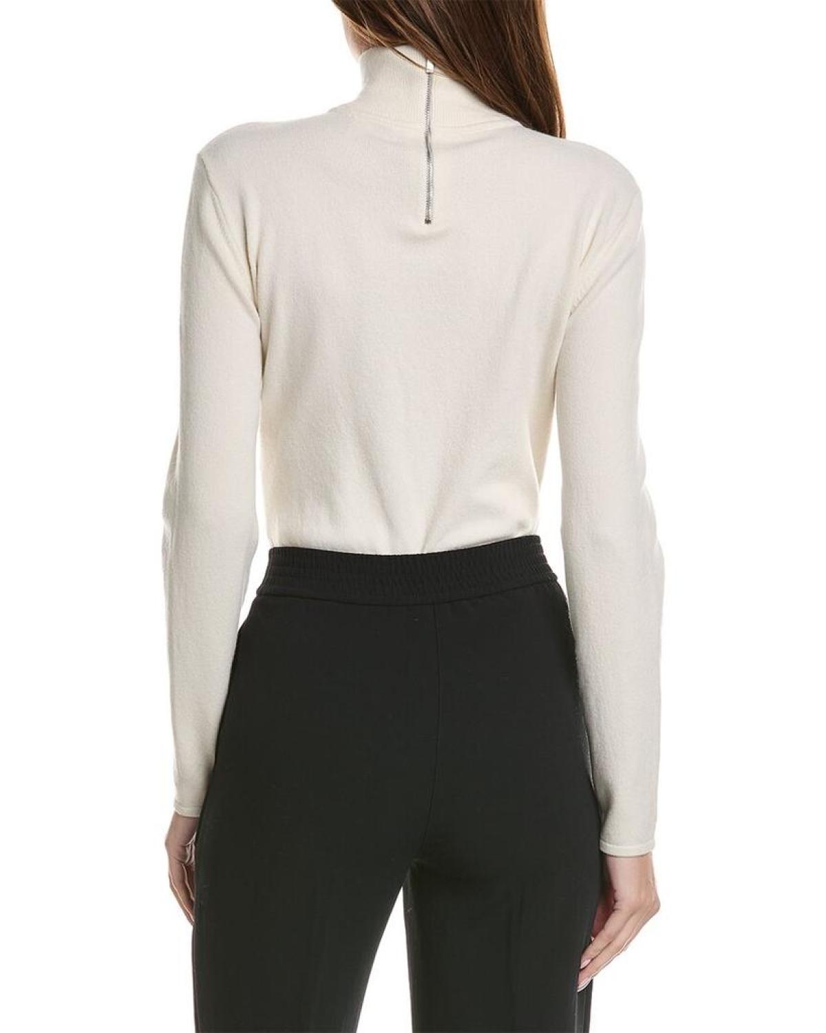 Michael Kors Collection Turtleneck Cashmere-Blend Bodysuit