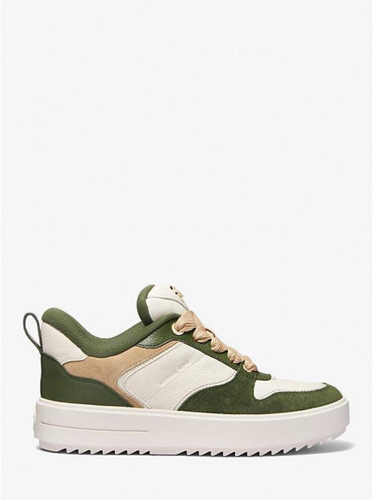 Rumi Color-Block Leather Platform Sneaker