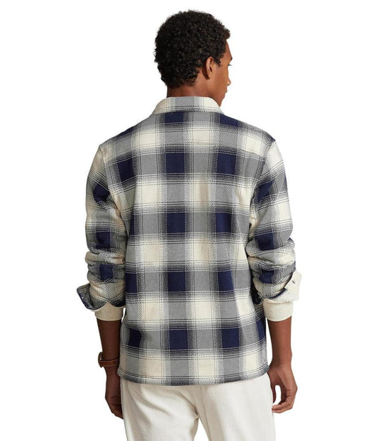 Plaid Fleece Shirt Jacket