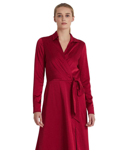 Charmeuse Surplice Dress