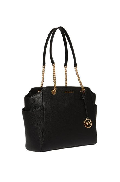 Michael Michael Kors Jacquelyn Logo Charm Medium Tote Bag