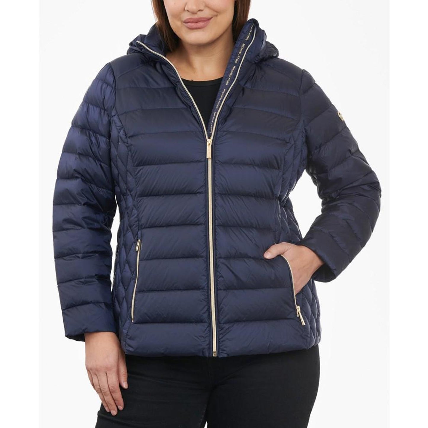 Women's Plus Size Hooded Packable Down Puffer Coat