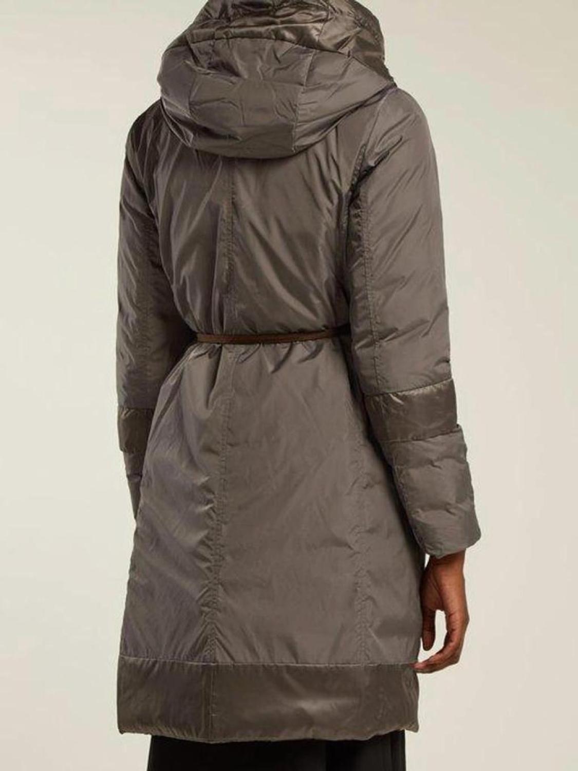 Novefla Reversible Down Coat In Dark Grey