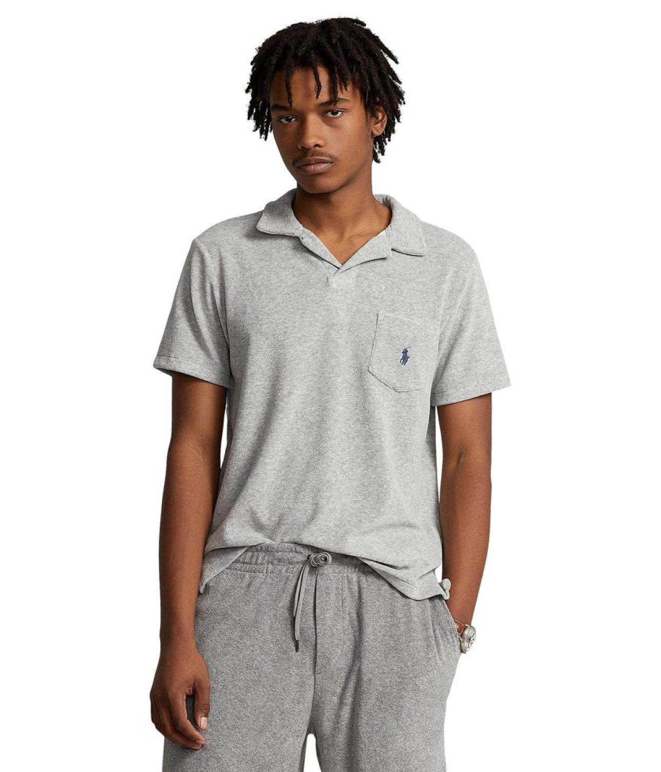 Cotton-Blend Terry Polo Shirt