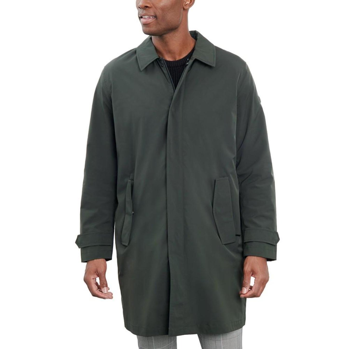 Men's Macintosh Full-Zip Raincoat, Created for Macy's