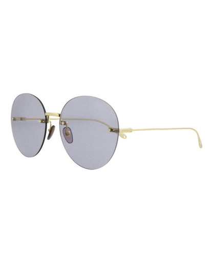 Round-Frame Metal Sunglasses