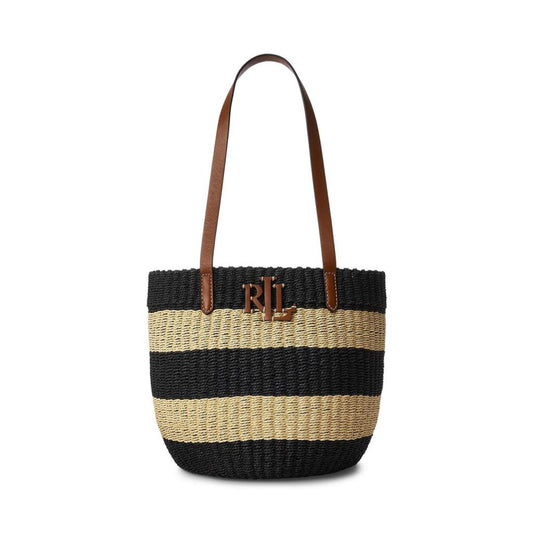 Striped Straw Medium Hartley Tote Bag