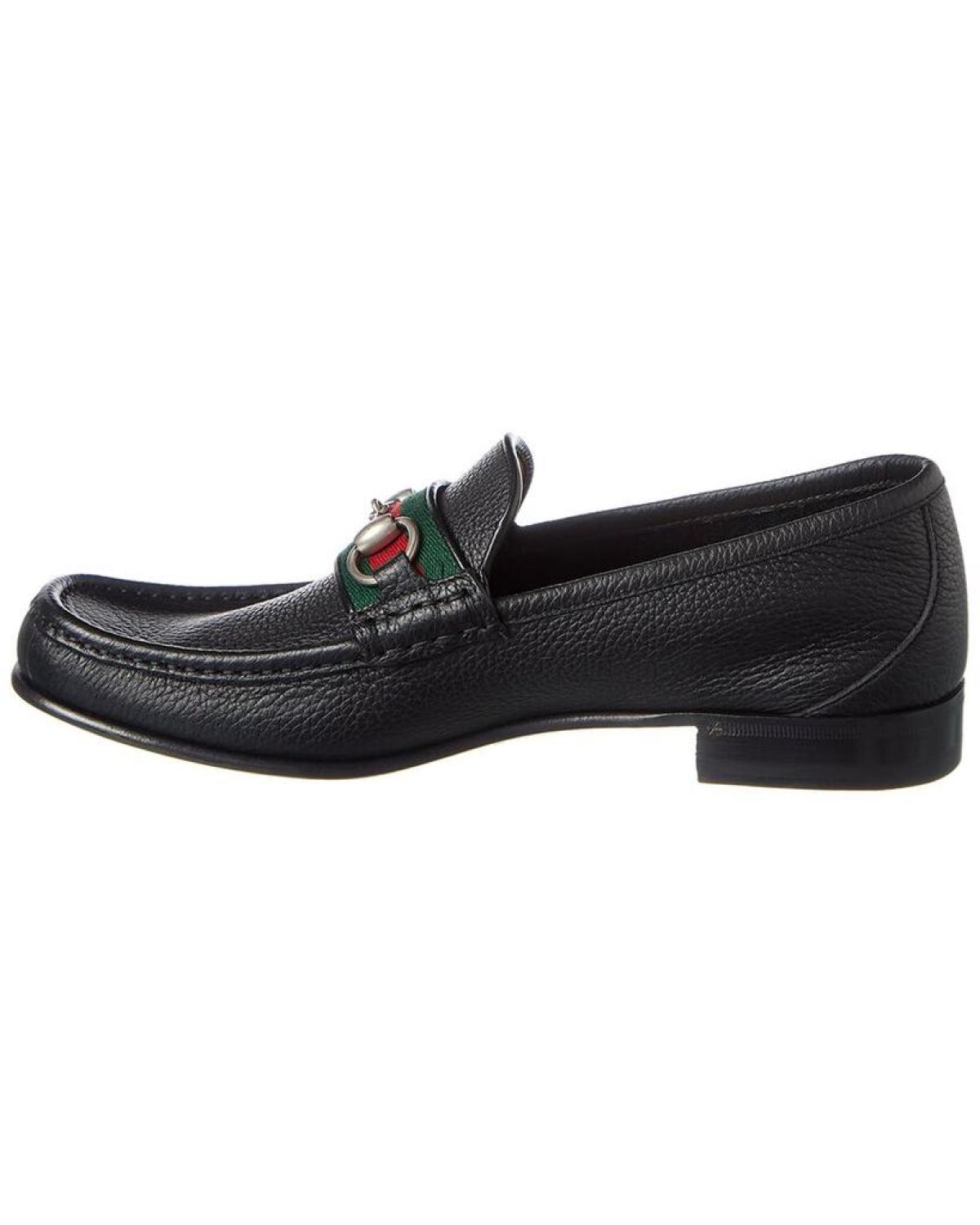 Gucci Horsebit Web Leather Loafer