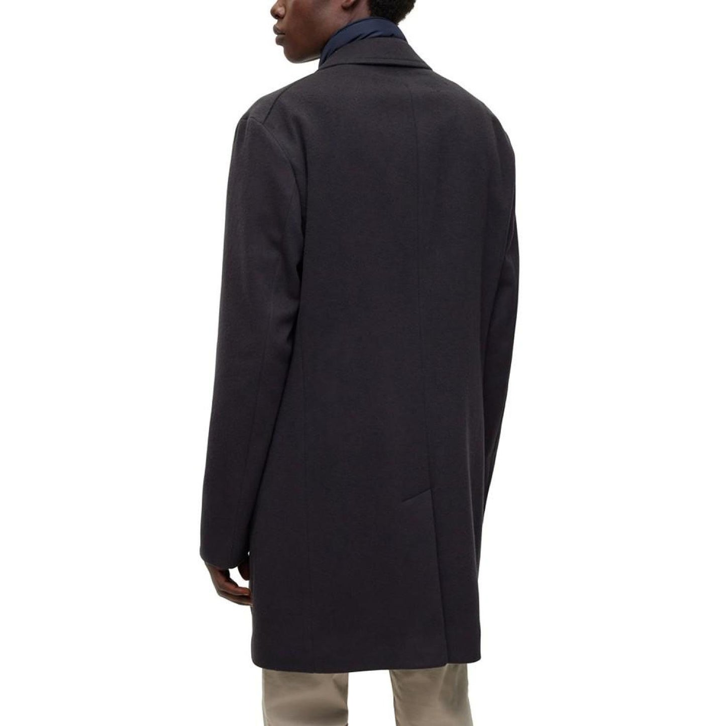 Men's Inner Zip-Up Slim-Fit Coat