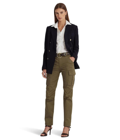 Petite Double-Breasted Wool Crepe Blazer