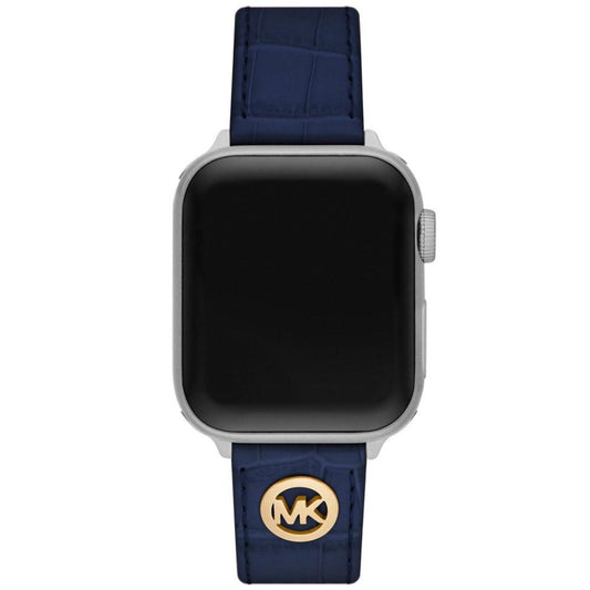 Women's Navy Genuine Leather Band for Apple Watch, 38mm, 40mm, 41mm and 42mm, 44mm, 45mm, 49mm