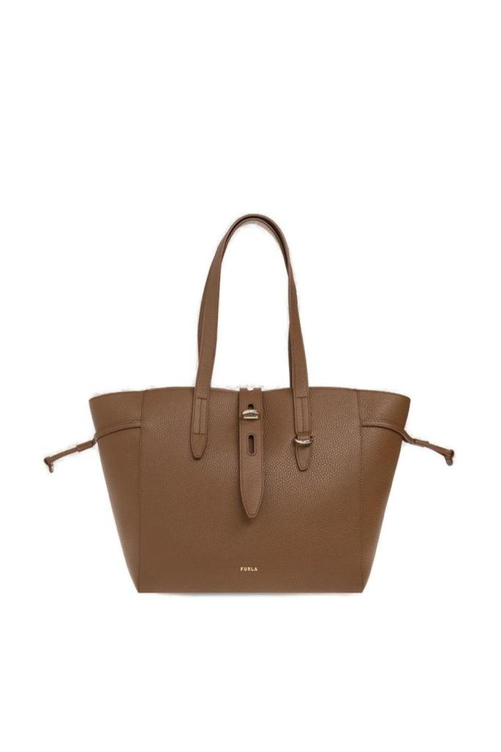 Furla Net Logo Detailed Tote Bag