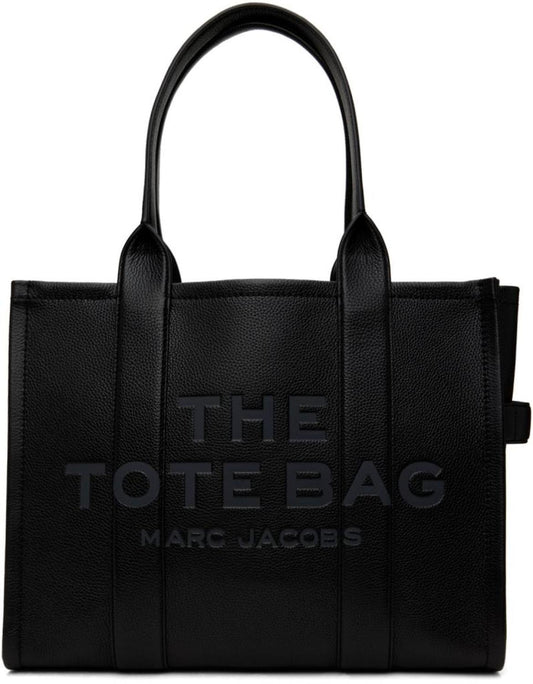 Black 'The Leather Large' Tote