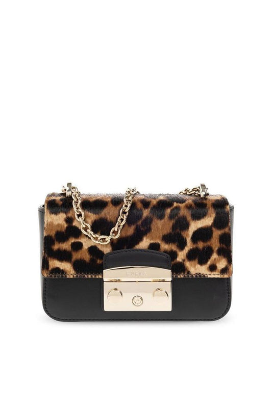 Furla Metropolis Leopard Printed Shoulder Bag