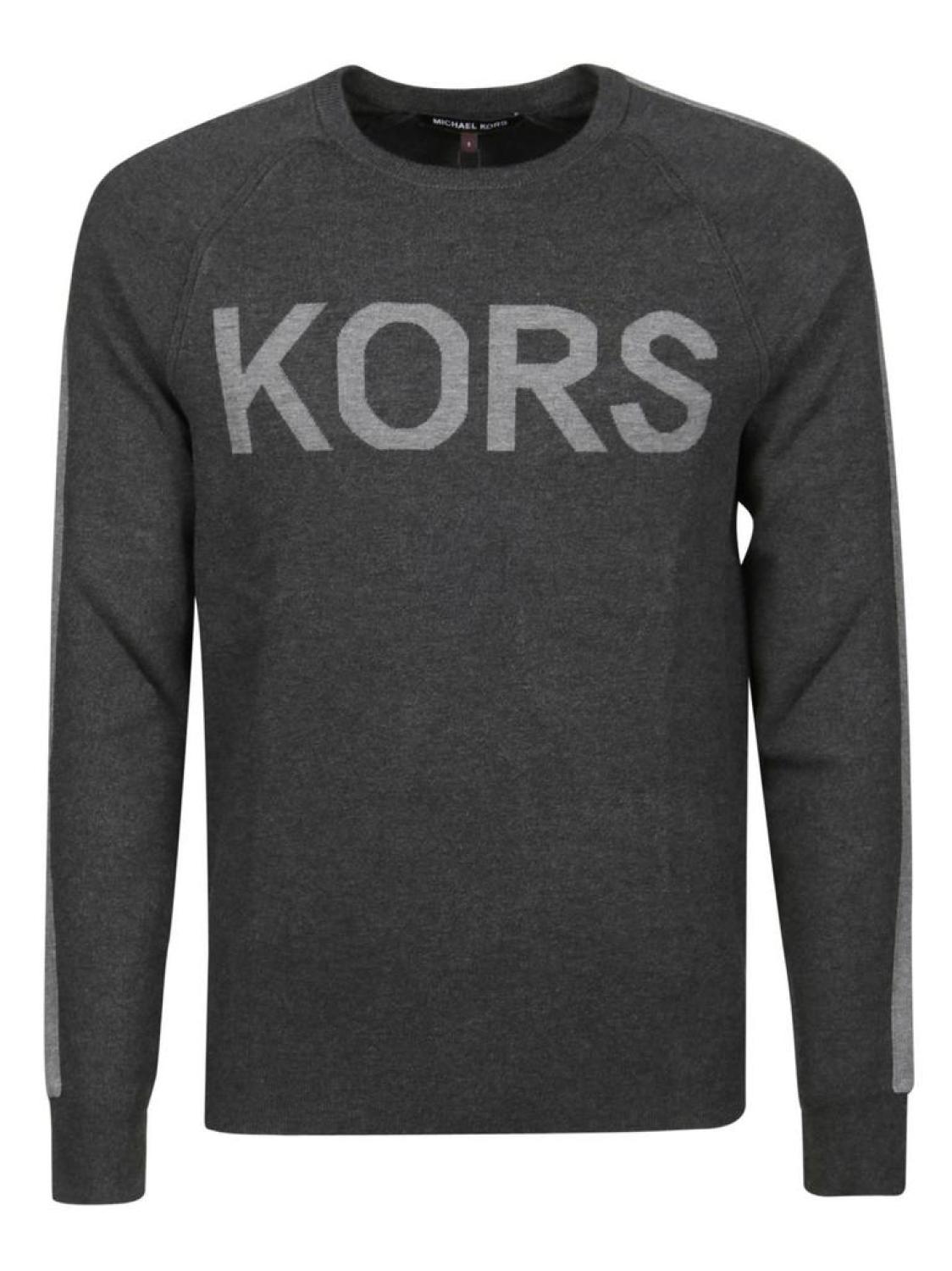 Michael Kors Logo Embroidered Roundneck Sweater