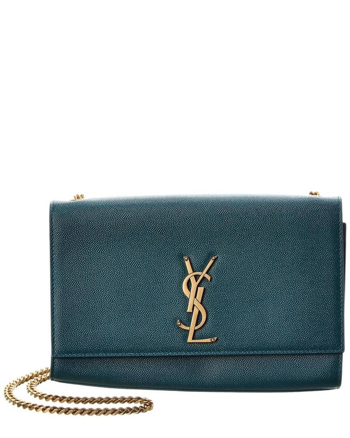 Saint Laurent Kate Monogram Medium Leather Shoulder Bag