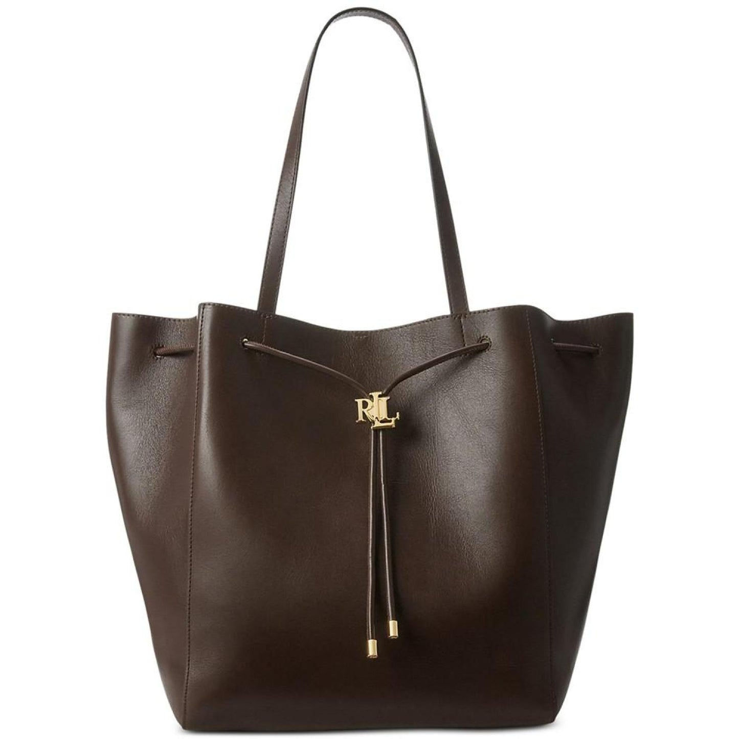 Andie Large Leather Drawstring Tote